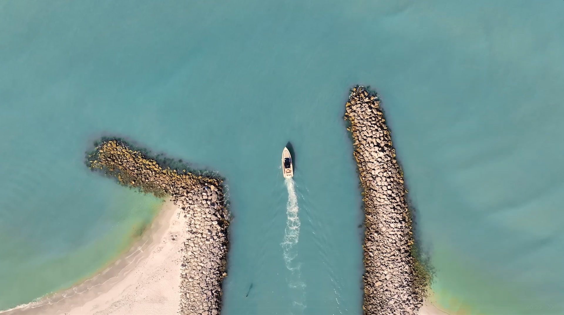 aerial of boating